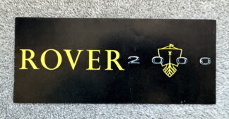 1963 Rover 2000 Brochure