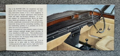 1963 Rover 2000 Brochure - Image 3