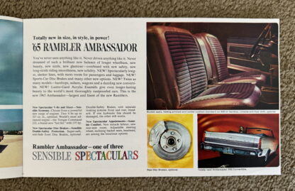 1965 Rambler Range Brochure Classic, Ambassador, American - Image 3