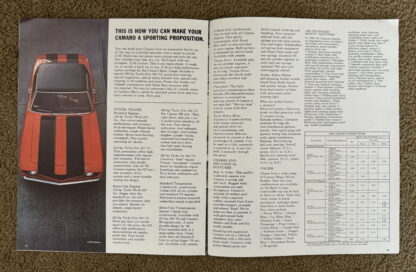 1969 Chevrolet Camaro Brochure - Image 8