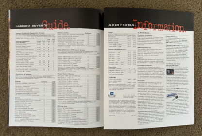 1998 Chevrolet Camaro, Z28 Brochure - Image 15