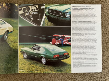 1978 Ford Mustang II, Cobra, Mach 1, King Cobra Brochure - Image 9