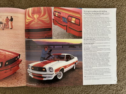 1978 Ford Mustang II, Cobra, Mach 1, King Cobra Brochure - Image 15