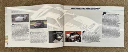 1985 Pontiac Range Brochure Firebird, Bonneville, Fiero, Parisienne - Image 3