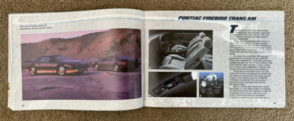 1985 Pontiac Range Brochure Firebird, Bonneville, Fiero, Parisienne - Image 8