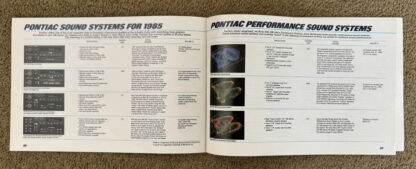 1985 Pontiac Range Brochure Firebird, Bonneville, Fiero, Parisienne - Image 19