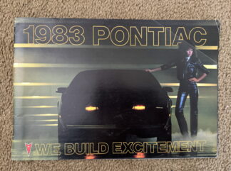 1983 Pontiac Range Brochure Firebird, Phoenix, Grand Prix, Bonneville