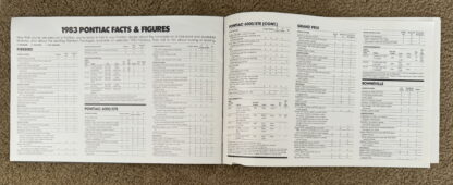 1983 Pontiac Range Brochure Firebird, Phoenix, Grand Prix, Bonneville - Image 20